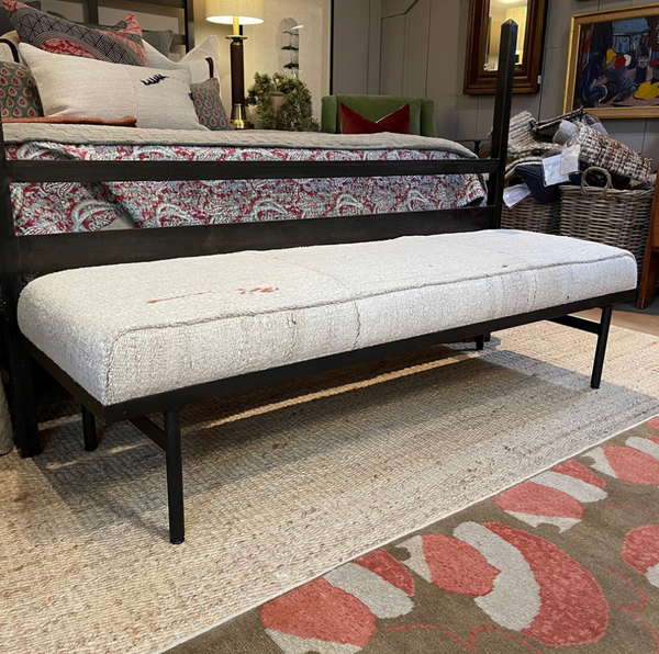 Lincoln 72" Bench (One of a Kind- Hemp Rug)