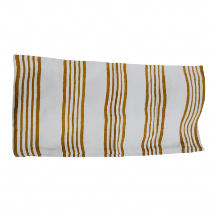 Runway Stripe Light (Lumbar) - Ochre, 16" x 32"