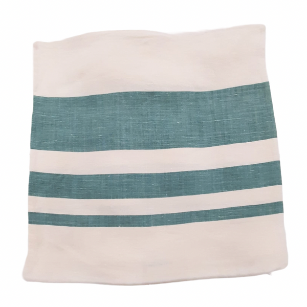 Sunset Stripe - Aqua Teal, 22" x 22"