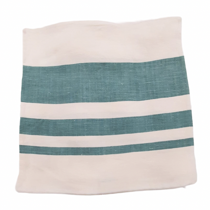 Sunset Stripe - Aqua Teal, 22" x 22"