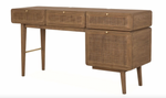 Eaton Desk in Praline Finish, 62"W x 18"D