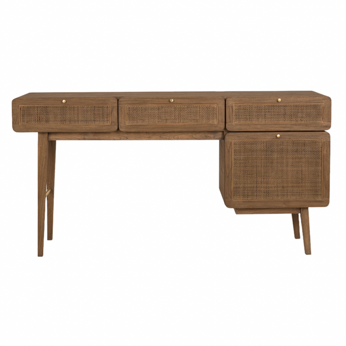 Eaton Desk in Praline Finish, 62"W x 18"D