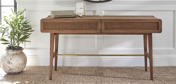 Miles Console Table in Praline Finish