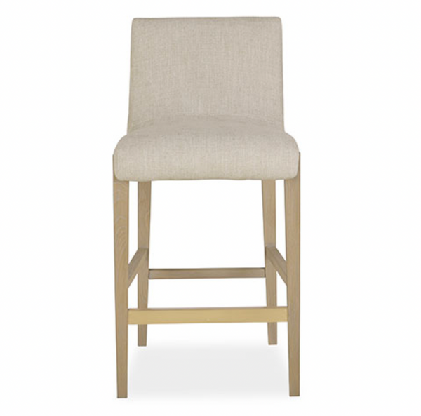 Cavallini Counter Stool, Beach Finish w/Performance Fabric