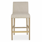 Cavallini Counter Stool, Beach Finish w/Performance Fabric