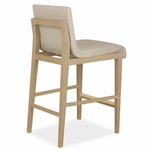 Cavallini Counter Stool, Beach Finish w/Performance Fabric