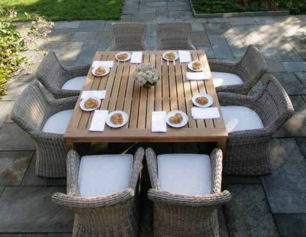 Sag Harbor Dining Armchair, Oyster/Canvas