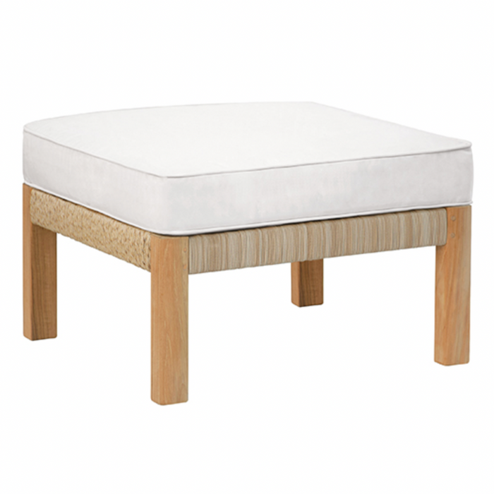 Hudson Ottoman, Natural Cord/Canvas