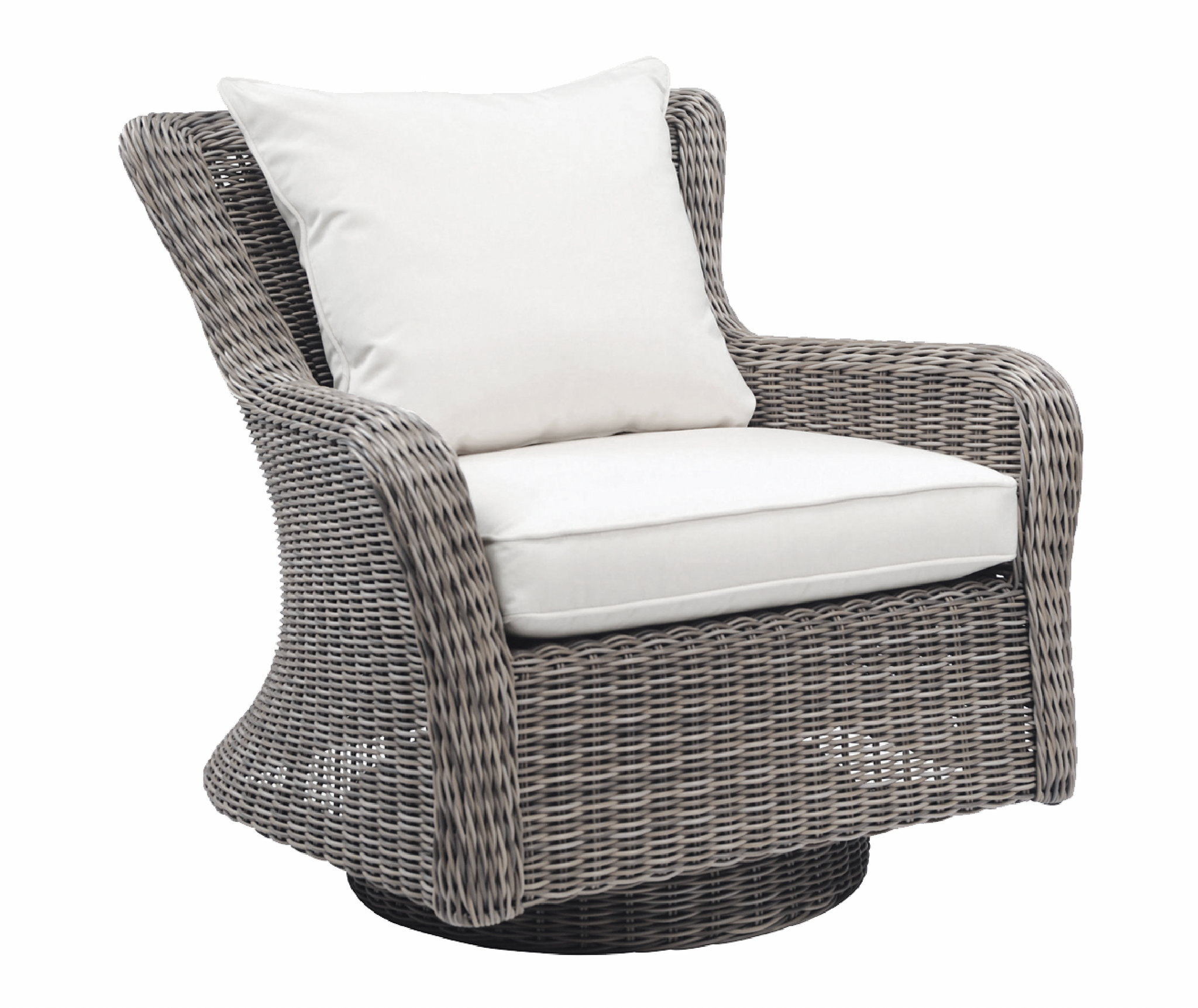 Sag Harbor Swivel Rocker Chair, Oyster/Canvas