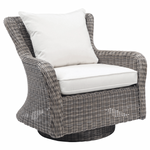 Sag Harbor Swivel Rocker Chair, Oyster/Canvas