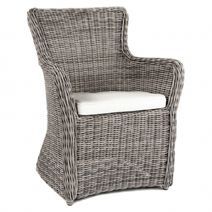 Sag Harbor Dining Armchair, Oyster/Canvas