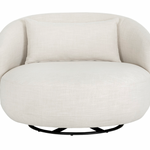 Walsh Swivel Lounge Chair, Effie Linen