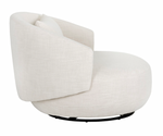 Walsh Swivel Lounge Chair, Effie Linen