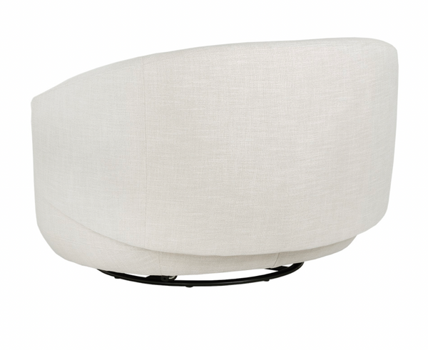 Walsh Swivel Lounge Chair, Effie Linen