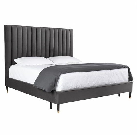 Yosi Bed- Antonio Charcoal, King & Queen