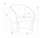 Lauryn Lounge Chair - Merino Pearl