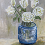 6 Flowers, 14.5"W x 17.5"H