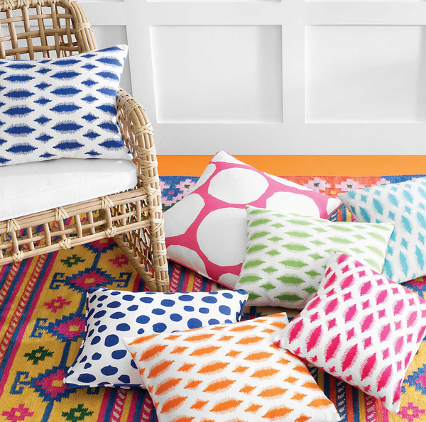 Spot On Indoor/Outdoor Pillow- Cobalt, 16" x 20" (Lumbar)