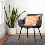 Spot On Indoor/Outdoor Pillow-  Orange, 16" x 20" (Lumbar)