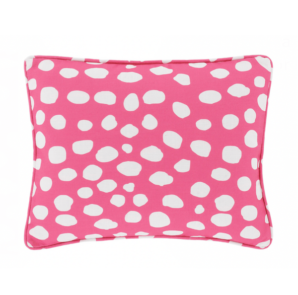 Spot On Indoor/Outdoor Pillow- Fuchsia, 16" x 20" (Lumbar)