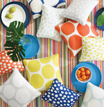 On The Spot Indoor/Outdoor Pillow- Cobalt,  22" x 22"