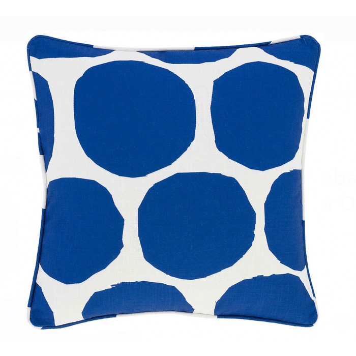 On The Spot Indoor/Outdoor Pillow- Cobalt,  22" x 22"
