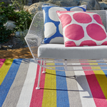 On The Spot Indoor/Outdoor Pillow- Fuchsia, 22" x 22"