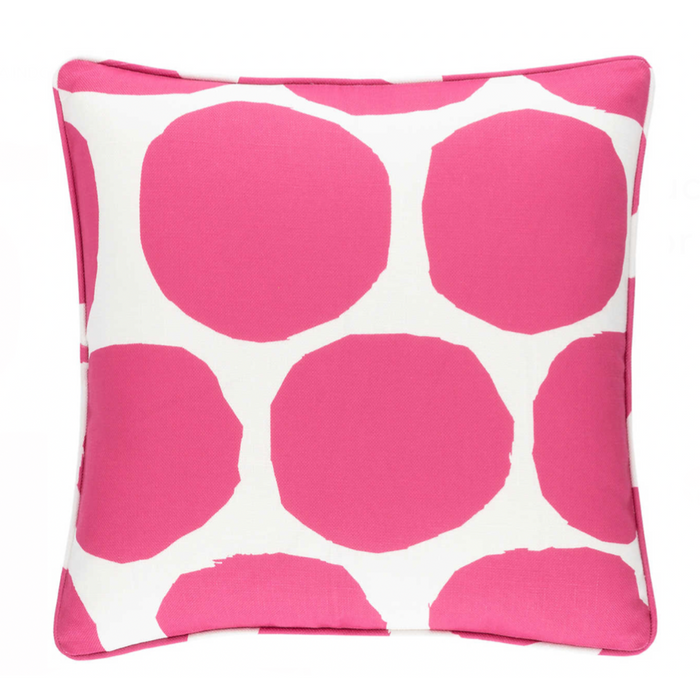 On The Spot Indoor/Outdoor Pillow- Fuchsia, 22" x 22"