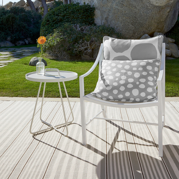 On The Spot Indoor/Outdoor Pillow- Shale, 22" x 22"