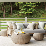 Scout Embroidered Indoor / Outdoor Decorative Pillow- Grey, 20" x 20"