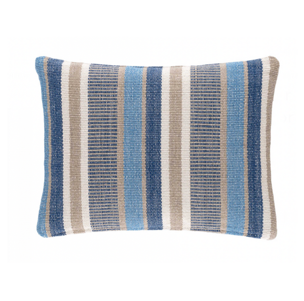 Always Greener Indoor/Outdoor Pillow- Blue/Grey, 16" x 20" (Lumbar)