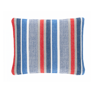 Always Greener Indoor/Outdoor Pillow- Blue/Red, 16" x 20" (Lumbar)