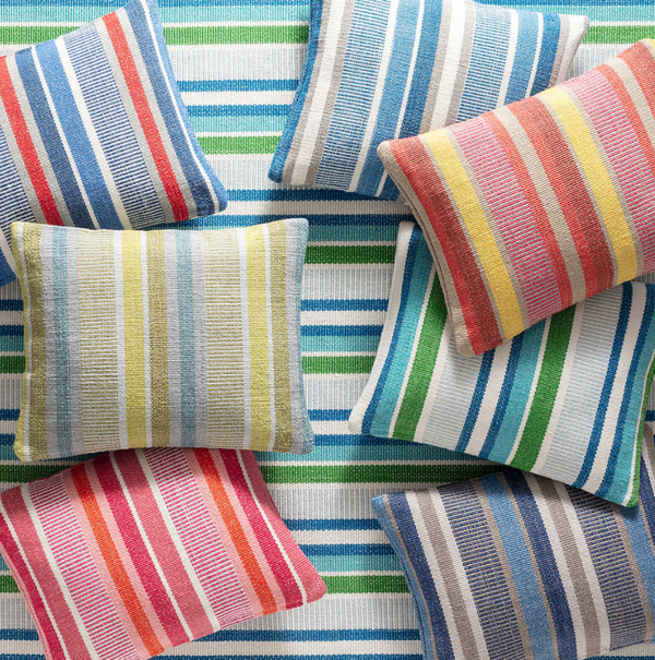 Always Greener Indoor/Outdoor Pillow- Pink/Orange, 16" x 20" (Lumbar)