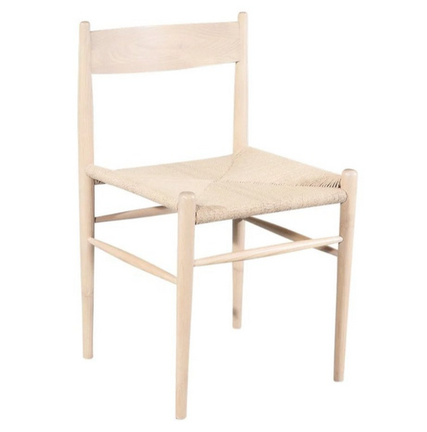 Audra Dining Chair, Natural Papercord & Natural Sungkai Wood