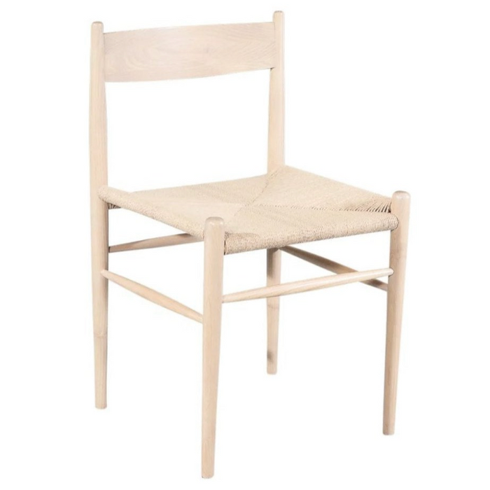 Audra Dining Chair, Natural Papercord & Natural Sungkai Wood