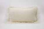 Winters Pillow- Cream, 24" x 15"