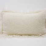 Winters Pillow- Cream, 24" x 15"