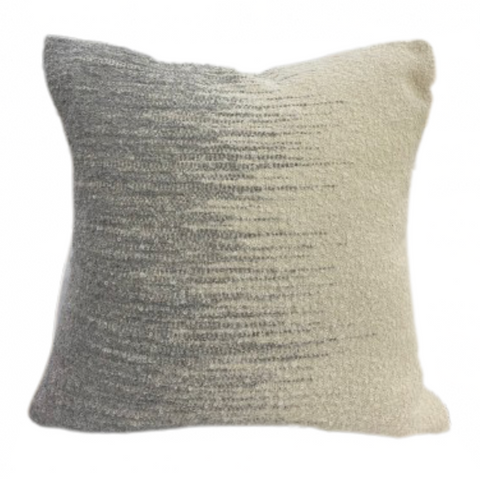 Vasarely Pillow 80- White & Grey, 20"x20"