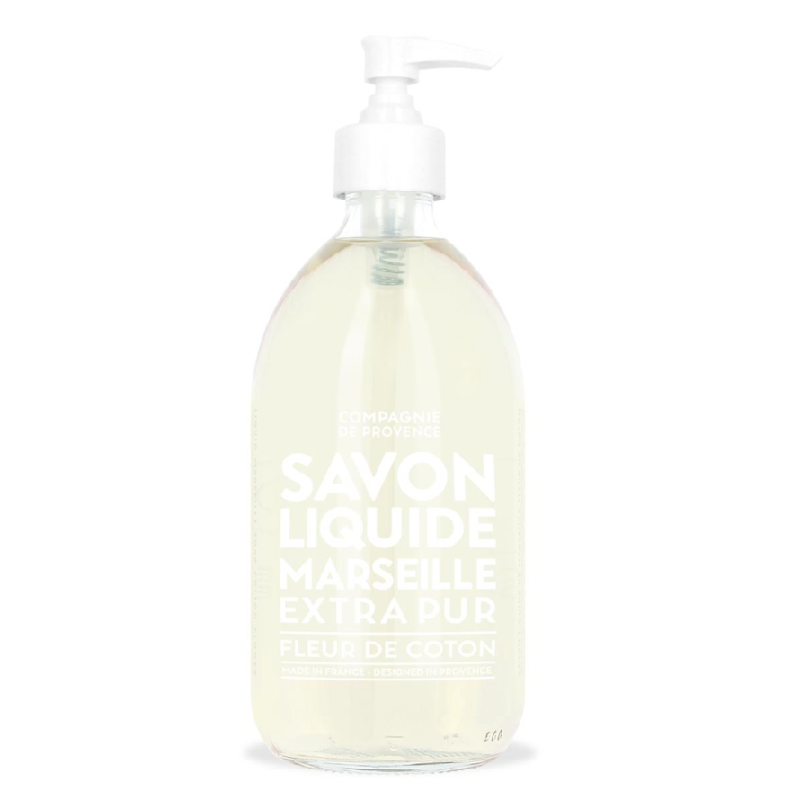 Liquid Marseille Soap, 16.7 fl.oz.- Cotton Flower