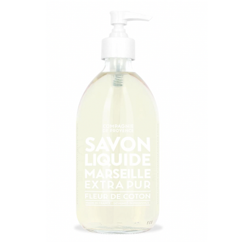 Liquid Marseille Soap, 16.7 fl.oz.- Cotton Flower