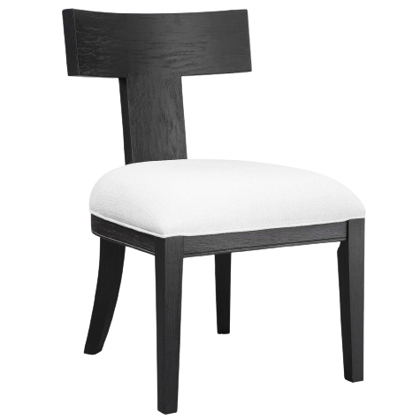 Idris Armless Chair, Black