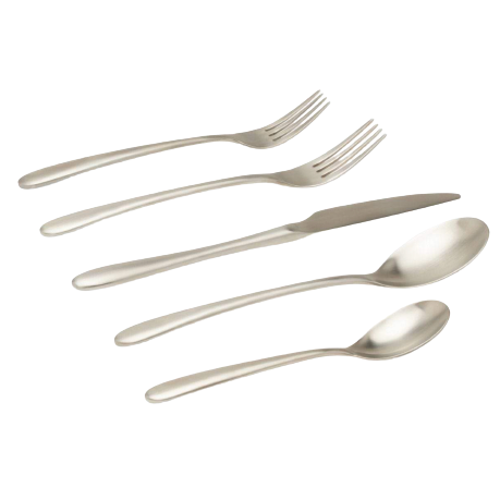 Alba, Silver Flatware, 5 Piece Set