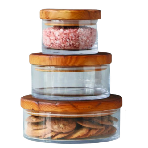 Classic Wood Top Canister, 3 Sizes