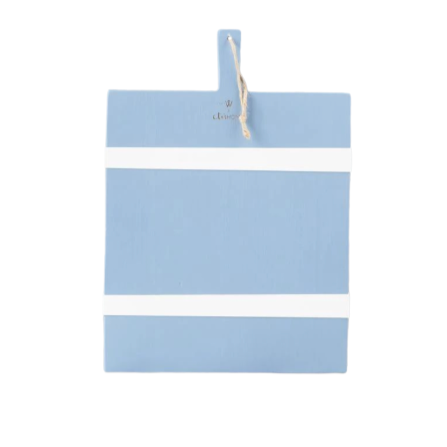 French Blue & White Rectangle Mod Charcuterie Board, Medium