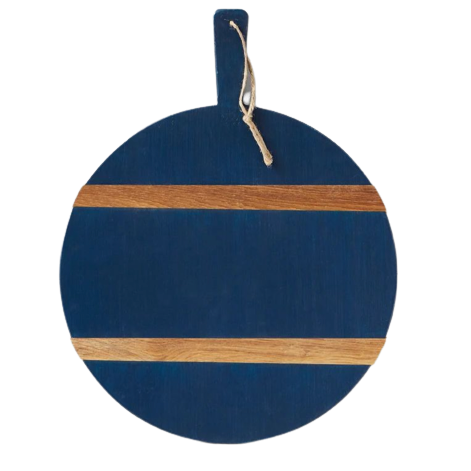Navy Round Mod Charcuterie Board, Medium