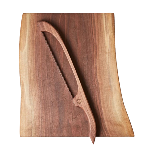 Walnut Board and Bow Set, Farmhouse Pottery