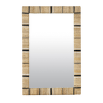 Rectangle Maui Seagrass Mirror, 23" x 2" x 35"