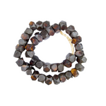 Dark Brown Kenya Bone Beads, Faceted