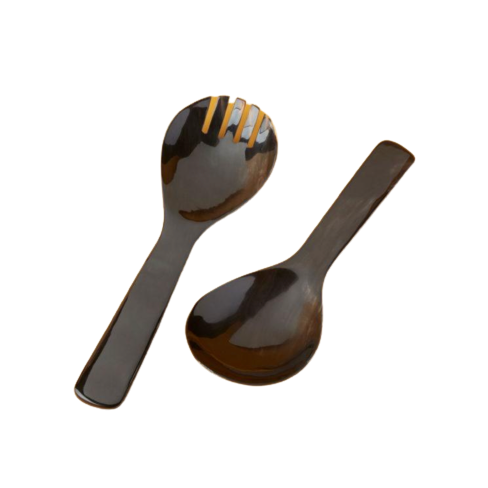 Black Horn Serving Set, Extra Large