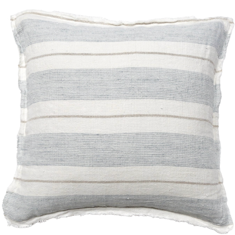 Laguna Pillow, Ocean/ Natural- 20" x 20"